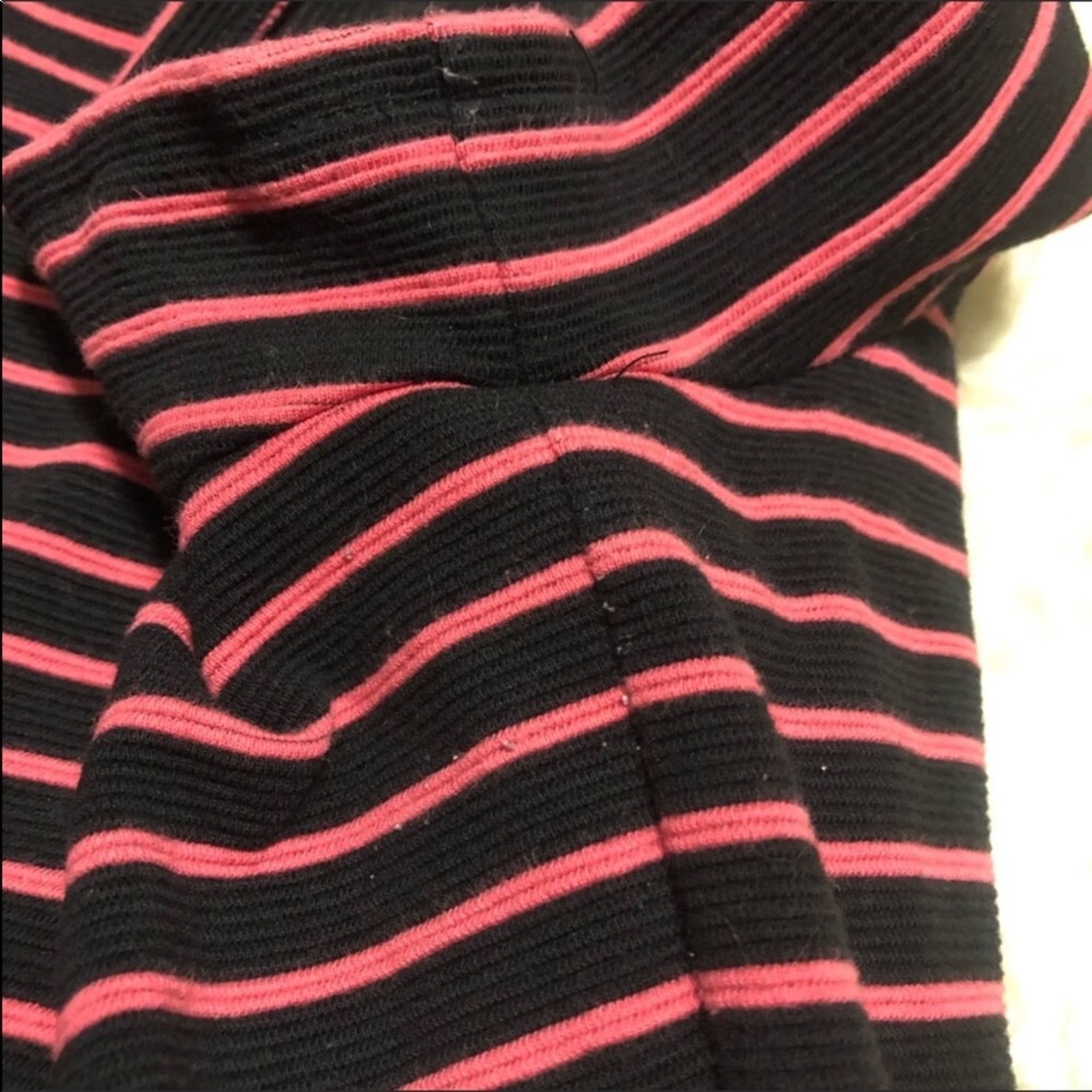 Talbots Pink Black Striped Dress Plus 20 - Picture 4 of 6